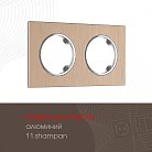 Рамка из алюминия на 2 поста Arte Milano 502.11-2.shampan am