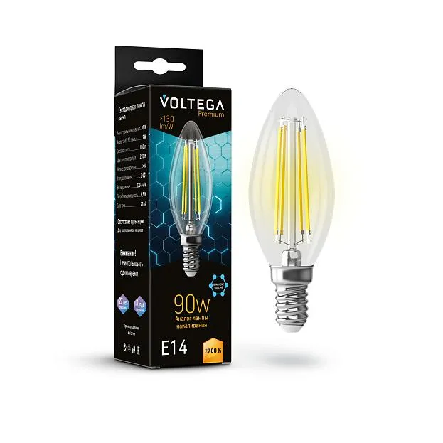 Лампа Voltega 7218 Candle 9W Graphene