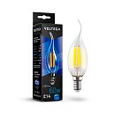 Светодиодная лампа Voltega 7018 Crystal Candle wind 6W 4000K E14 VG10-CW1E14cold6W-F