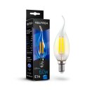 Светодиодная лампа Voltega 7018 Crystal Candle wind 6W 4000K E14 VG10-CW1E14cold6W-F