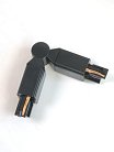 Угол поворотный 130* для шинопровода черный Kanlux BSL 130 BK