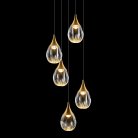 Подвесной светильник Delight Collection MD24001004-5A gold/clear Stilla