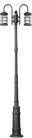 Наземный фонарь Oasis Light 81210A 10 E7 down Bl BARSELONA