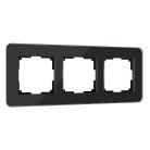 Рамка на 3 поста Werkel W0032448 Elite (черный, стекло) a063821