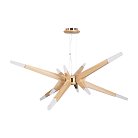Подвесная светодиодная люстра Loft IT 10160 Light wood Glowworm