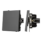 Механизм выключателя одноклавишный проходной SWT-TENDO-MKP1-SFPL-GR (230V, 10A) Arlight 054581