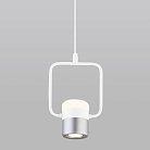 Подвесной светильник Eurosvet 50165/1 LED белый/серебро a044563 Oskar