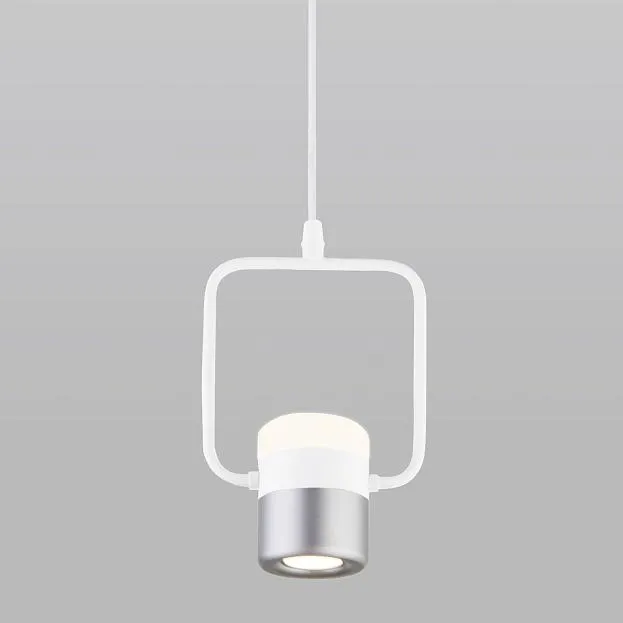 Подвесной светильник Eurosvet 50165/1 LED белый/серебро a044563 Oskar Подвесной светильник Eurosvet 50165/1 LED белый/серебро a044563 Oskar