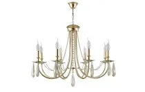 Люстра Crystal Lux VICTORIA SP8 GOLD/AMBER 3340/308