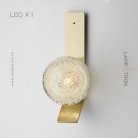 Бра LEROY LEEN WALL 1 лампа. Цвет Латунь Lampatron 8130-22251