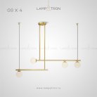 Реечный, рядный светильник ASGARD 4 лампы Lampatron 4220-10551