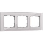 Рамка на 3 поста Werkel W0031117 (дымчатый,стекло) a050896 Favorit