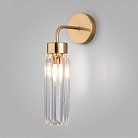 Настенный светильник со стеклянным плафоном Eurosvet 60163/1 латунь a065760 Gilian