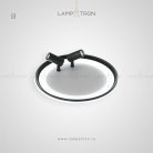 Потолочный светильник GARB Тип B. Размер S. Цвет Черный. Трехцветный свет Lampatron 4164-10408