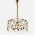 Люстра хрустальная подвесная Золото Citilux CL318292