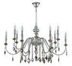 Люстра Crystal Lux MERCEDES SP6+6 CHROME/SMOKE 0950/312
