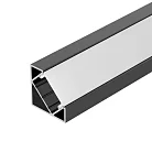 Профиль Arlight 049430 SL-KANT-H18-2000 BLACK (Алюминий) 2м