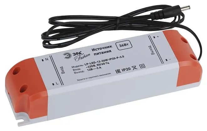 Блок питания ЭРА 5055398638019 LP-LED-12-36W-IP20-P-3,5