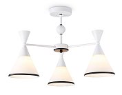 Подвесной светильник WH/BK белый/черный E27/3 max 60W D580*380 Ambrella light TR3164/3