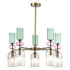 Люстра потолочная Золотистый/Дымчатый E14 5*40W ST Luce SL2000.202.05 GEA