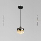 Подвесной светильник NOOR Размер S. Цвет черный. Стандарт. Lampatron noor-black-s-warm 8523-23613