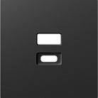 Накладка для розеток USB, матовый карбон, Donel DE28630 A07
