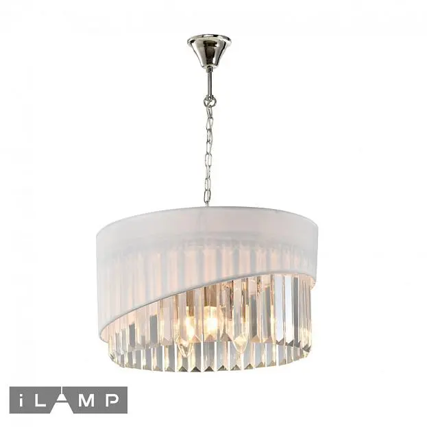 Подвесная люстра iLamp Casa P9508-4 Nickel Подвесная люстра iLamp Casa P9508-4 Nickel