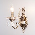 Бра Eurosvet 3281/1 античная бронза/прозрачный хрусталь Strotskis Elisha 00000065241