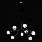 Потолочная люстра на штанге Золотистый/Прозрачный E14 8*40W ST Luce SL1506.203.08 Chieti