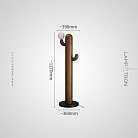 Торшер CACTUS WOOD Цвет темное дерево Lampatron cactus-wood-darkwood 9032-25700