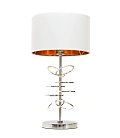 Настольная лампа Lumina Deco LDT 5530 CHR+WT Milari