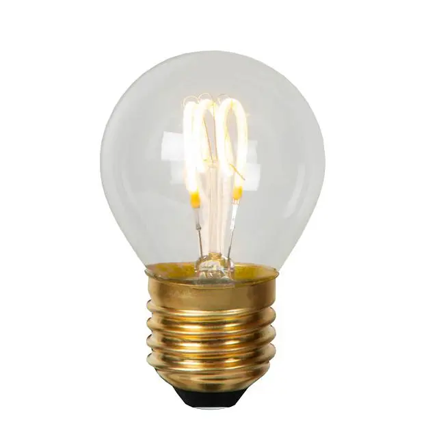 Лампа светодиодная диммируемая E27 3W 2700K прозрачная Lucide 49045/03/60