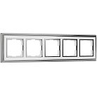 рамка Werkel WL17-Frame-05 Palacio хром/белый a037696
