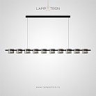 Реечный, рядный светильник JANICE LONG 10 плафонов. Нейтральный свет Lampatron 8564-23826