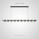 Реечный, рядный светильник JANICE LONG 10 плафонов. Нейтральный свет Lampatron 8564-23826