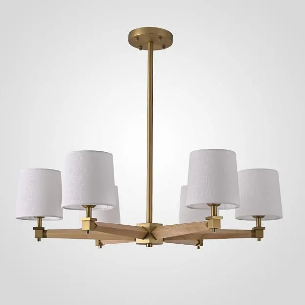 Люстра Jorgenson D85 White/Light Wood By Imperiumloft 203575-26 Люстра Jorgenson D85 White/Light Wood By Imperiumloft 203575-26