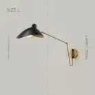 Бра HILDBORG Размер L. Цвет Латунь + Черный. Матовый Lampatron 6348-17054