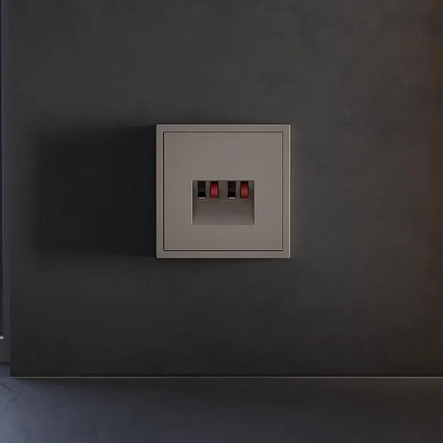 Накладка для розетки акустической 4-местной , (капучино) Voltum VLS001514 S70