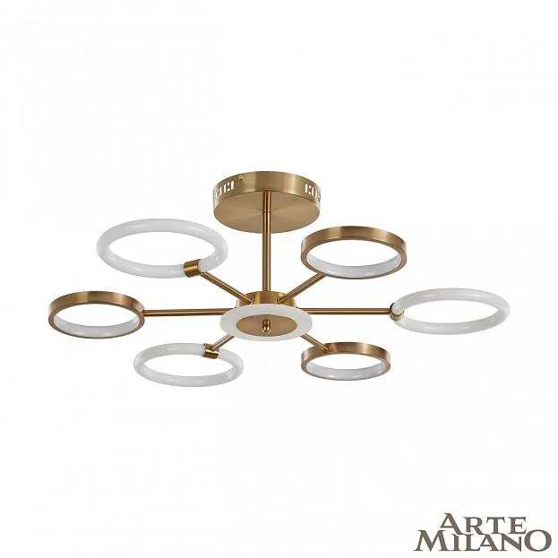 Потолочная люстра Arte Milano 277240/6 GD Neapolis-77240 Потолочная люстра Arte Milano 277240/6 GD Neapolis-77240