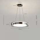 Подвесной светильник SCOTT Цвет жемчужно-черный + дымчато-серый Lampatron 8609-24000