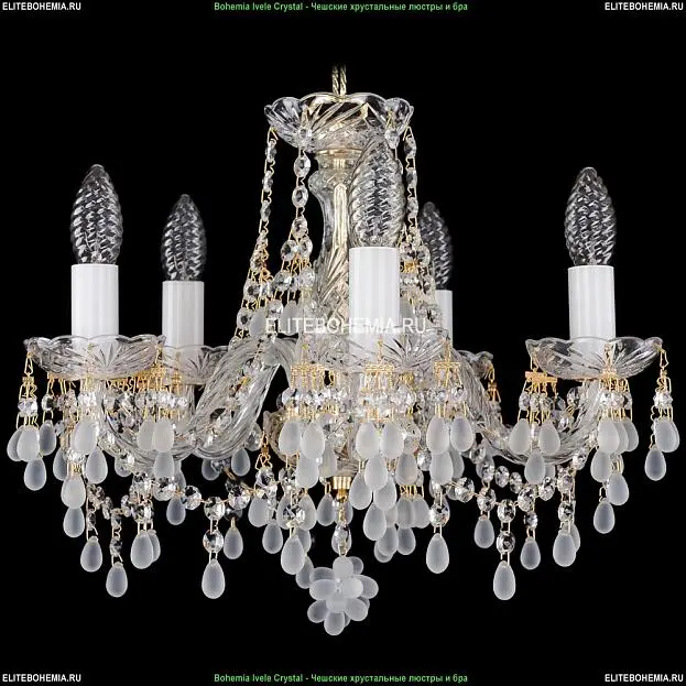 Хрустальная подвесная люстра Bohemia Ivele Crystal 1410/5/141/G/V0300 Хрустальная подвесная люстра Bohemia Ivele Crystal 1410/5/141/G/V0300
