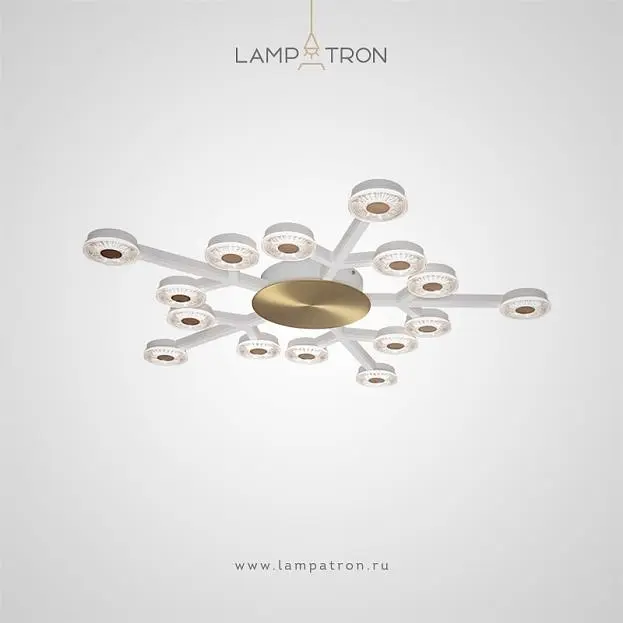Потолочная люстра STARDUST 15 плафонов Lampatron 8727-24497 Потолочная люстра STARDUST 15 плафонов Lampatron 8727-24497