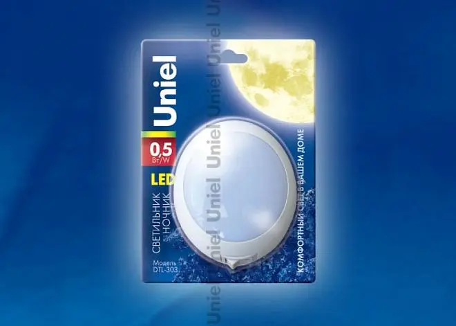 Ночник Uniel DTL-303-Круг/White/3Led/0,5W Ночник Uniel DTL-303-Круг/White/3Led/0,5W