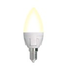Лампочка светодиодная Uniel LED-C37 7W/3000K/E14/FR/DIM PLP01WH картон