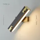 Бра MARK Тип A. Цвет Черный + Латунь Lampatron 6319-17001