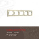 Рамка из поликарбоната на 5 постов Arte Milano 503.06-5.shampan am
