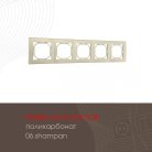 Рамка из поликарбоната на 5 постов Arte Milano 503.06-5.shampan am