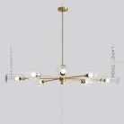 Люстра SOFTFLUX 8 плафонов. Цвет прозрачный. Lampatron 2067-6854