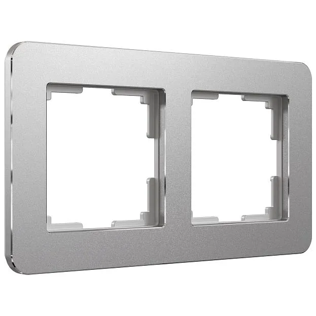 Рамка на 2 поста Werkel W0022606 Platinum алюминий a059212