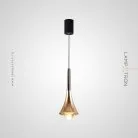 Подвесной светильник CAI B Жемчужно-черный (верх) + Золото Lampatron 6913-24153